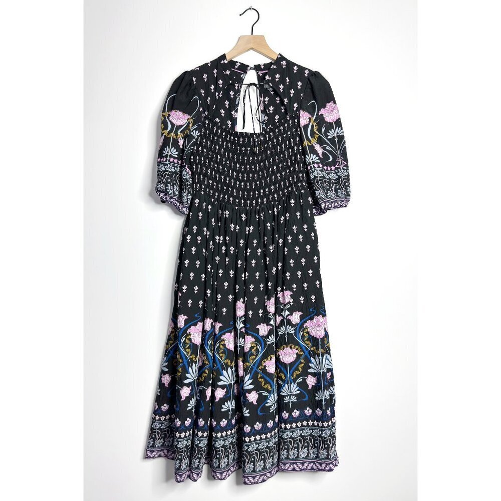 ANTHROPOLOGIE Dasha Smocked Midi Dress